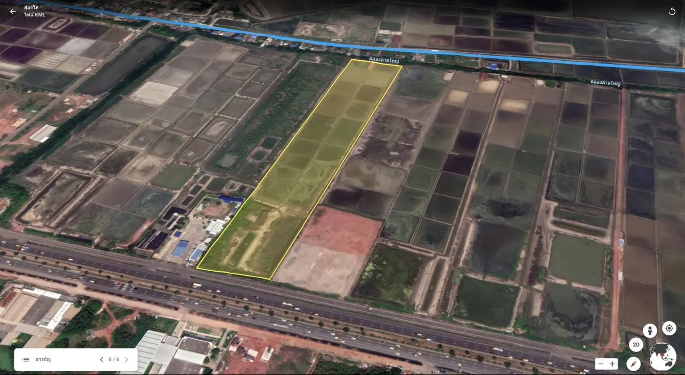 ภาพพื้นที่ด้านในของที่ดินประกาศขาย 33 ไร่